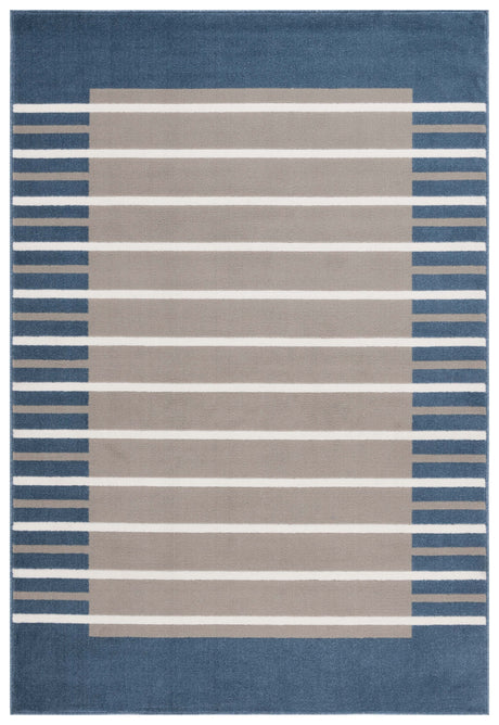 Safavieh Pyramid Pyr232N Grey/Ivory Navy Rug.