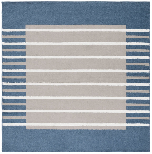 Safavieh Pyramid Pyr232N Grey/Ivory Navy Rug.