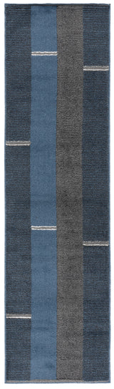 Safavieh Pyramid Pyr234N Navy/Grey Black Rug.