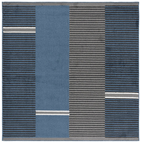Safavieh Pyramid Pyr234N Navy/Grey Black Rug.