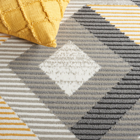 Safavieh Pyramid Pyr240F Grey/Ivory Gold Rug.