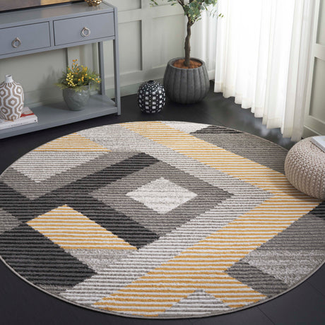 Safavieh Pyramid Pyr240F Grey/Ivory Gold Rug.