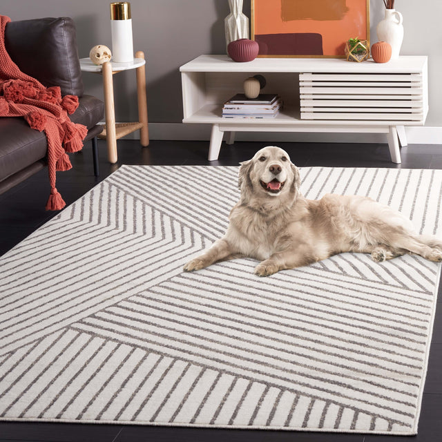 Safavieh Pyramid Pyr241A Ivory/Grey Rug.