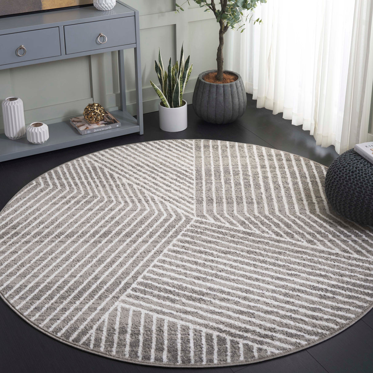 Safavieh Pyramid Pyr241F Grey/Ivory Rug.