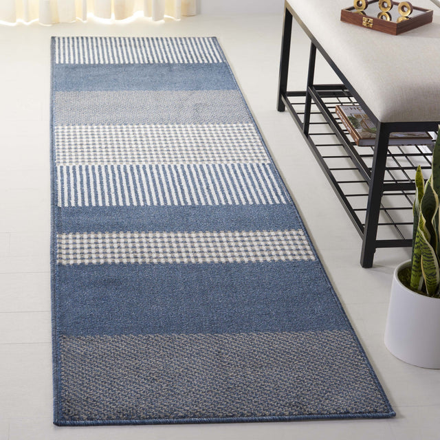 Safavieh Pyramid Pyr244N Navy/Ivory Rug.