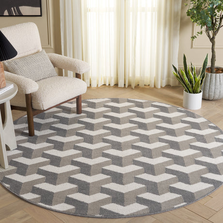 Safavieh Pyramid Pyr246F Grey/Ivory Rug.