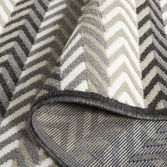 Safavieh Pyramid Pyr247F Grey/Ivory Black Rug.