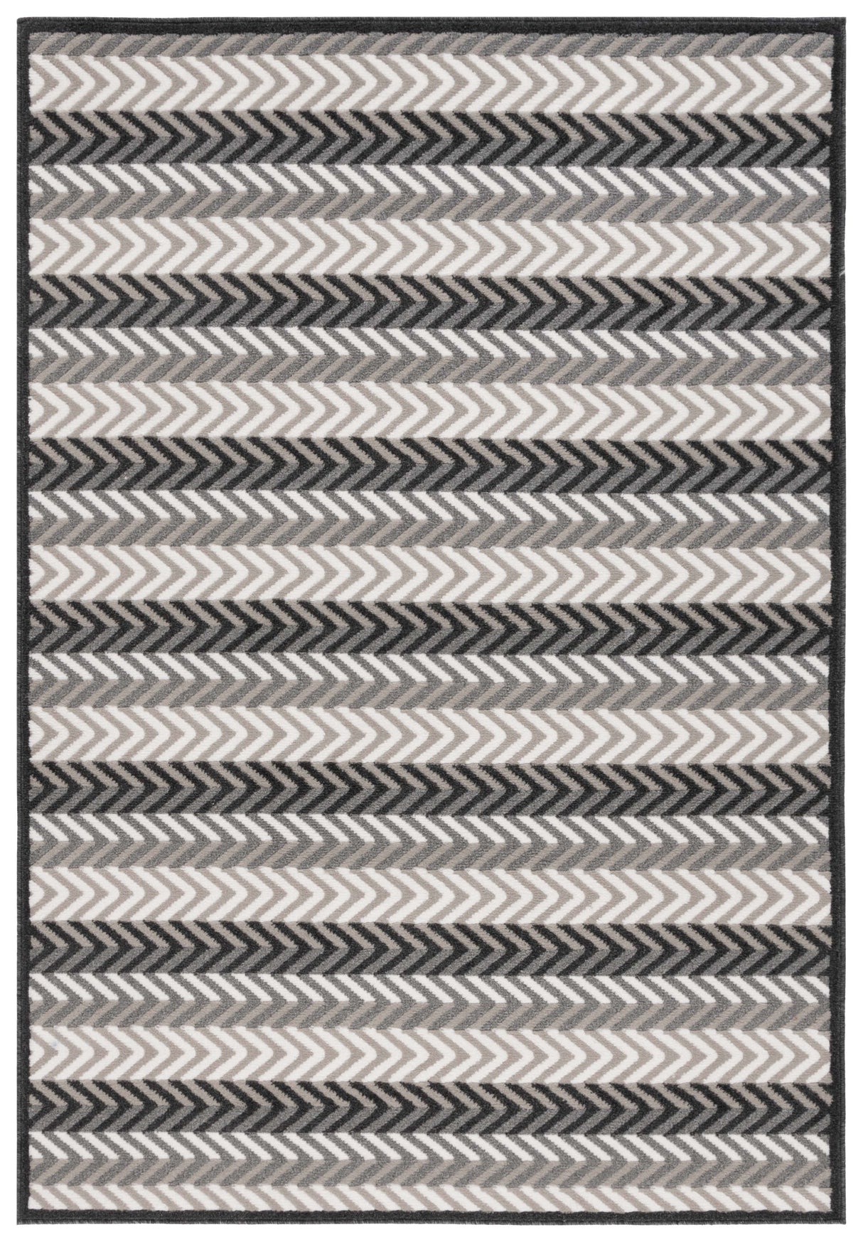Safavieh Pyramid Pyr247F Grey/Ivory Black Rug.