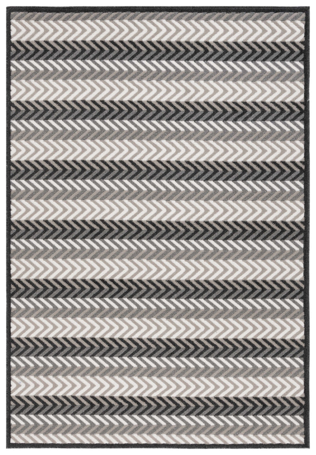 Safavieh Pyramid Pyr247F Grey/Ivory Black Rug.