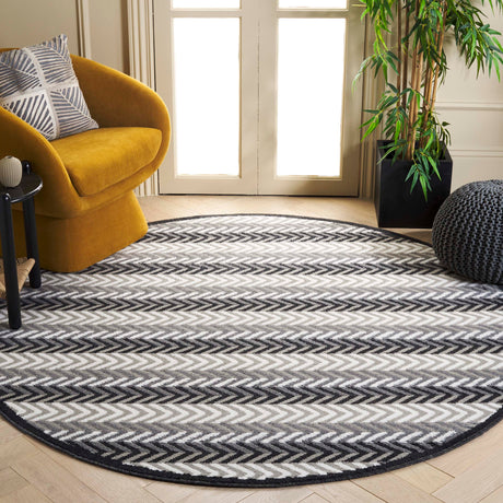 Safavieh Pyramid Pyr247F Grey/Ivory Black Rug.