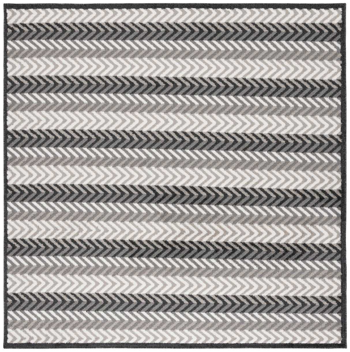 Safavieh Pyramid Pyr247F Grey/Ivory Black Rug.