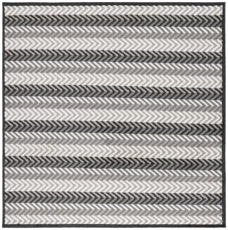 Safavieh Pyramid Pyr247F Grey/Ivory Black Rug.