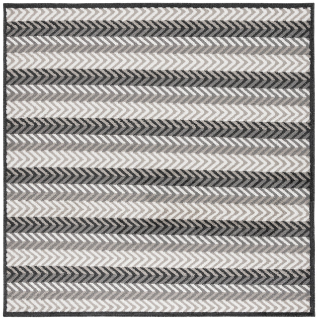 Safavieh Pyramid Pyr247F Grey/Ivory Black Rug.