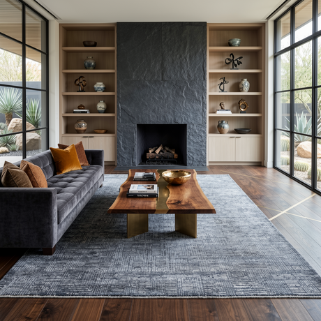 Amer Quartz QUA-5 Indigo area rug - lifestyle view