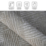Amer Quartz QUA-1 Ivory area rug - infographic view