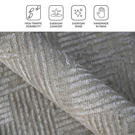Amer Quartz QUA-1 Ivory area rug - infographic view