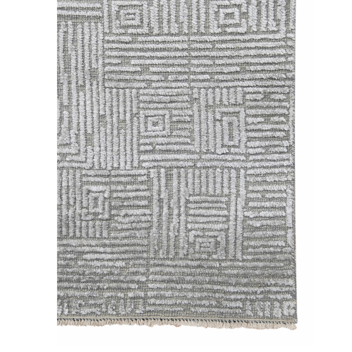Amer Quartz QUA-2 Silver area rug - corner view