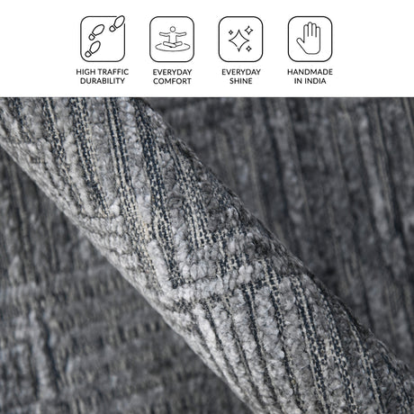 Amer Quartz QUA-5 Indigo area rug - infographic view