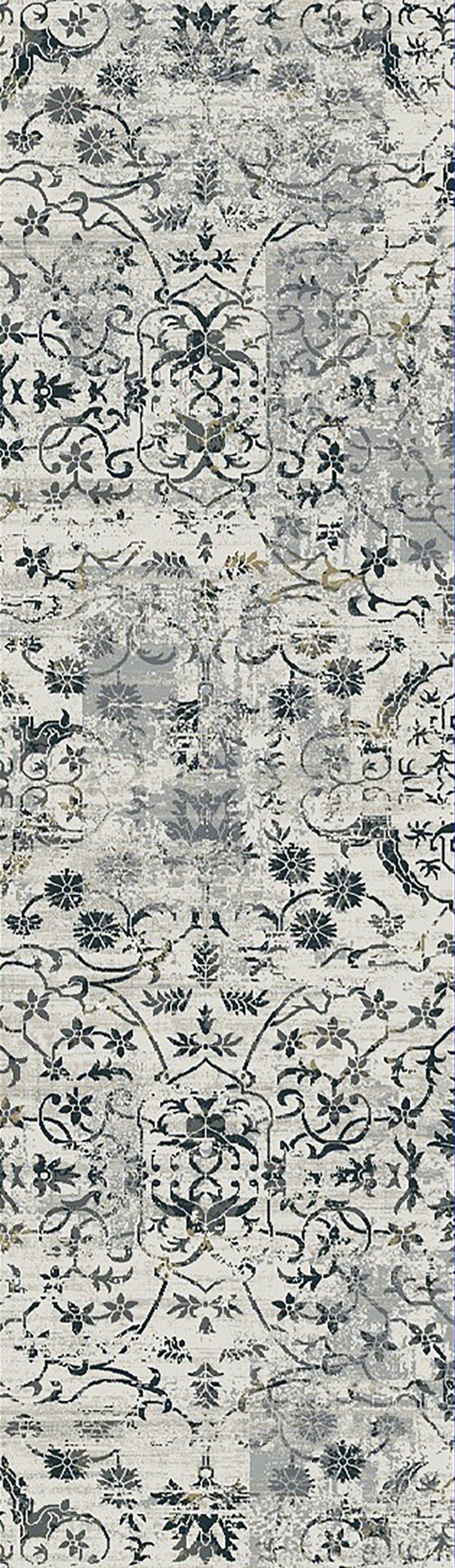 Dynamic Rugs Quartz 25010 Light Grey Rugs - runner view