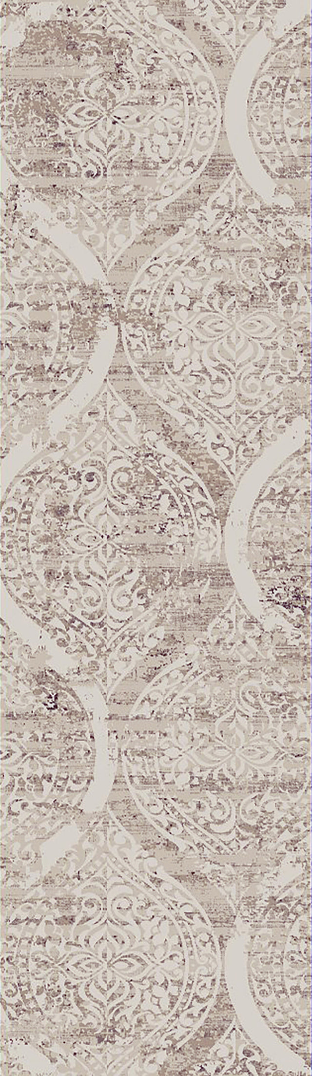 Dynamic Rugs Quartz 26190 Ivory Rugs - runner view