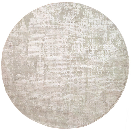 Dynamic Rugs Quartz 27035 Beige Rugs - round rug view