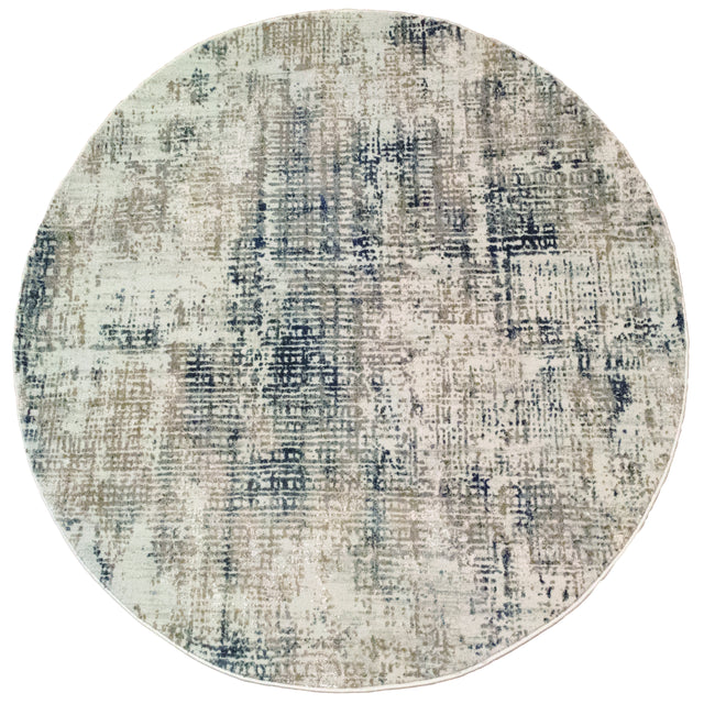 Dynamic Rugs Quartz 27035 Grey Rugs - round rug view
