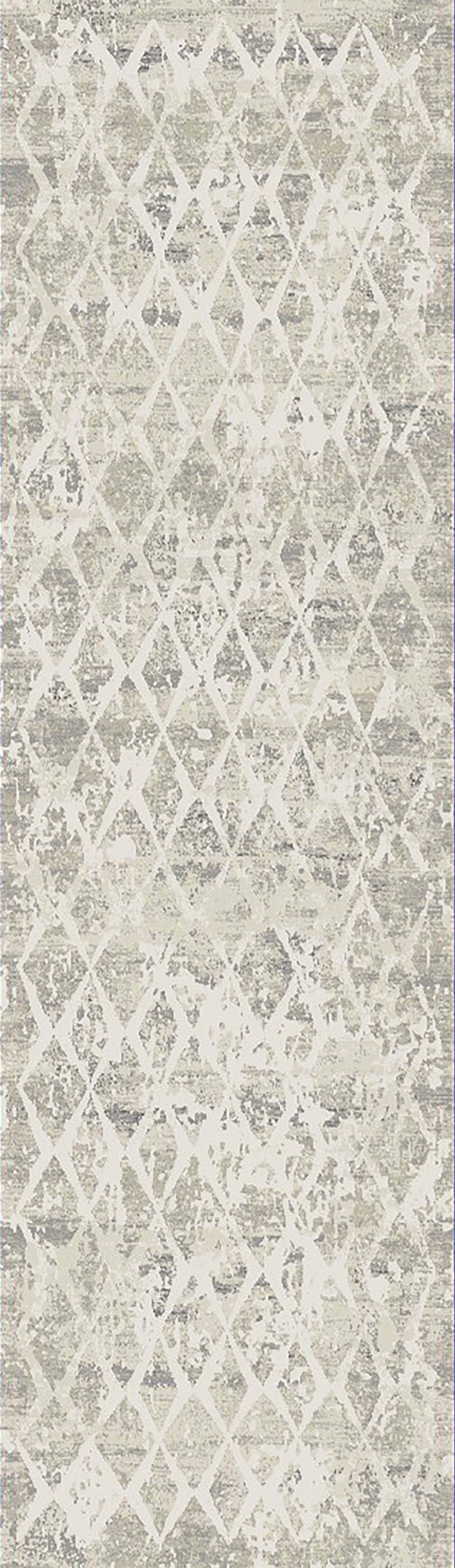 Dynamic Rugs Quartz 27039 Ivory / Silver Rugs - runner view