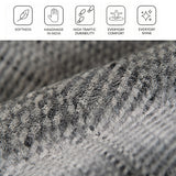 Amer Raffia RAF-2 Silver area rug - infographic view