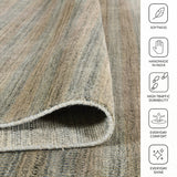 Amer Raffia RAF-5 Silver Gray area rug - infographic view