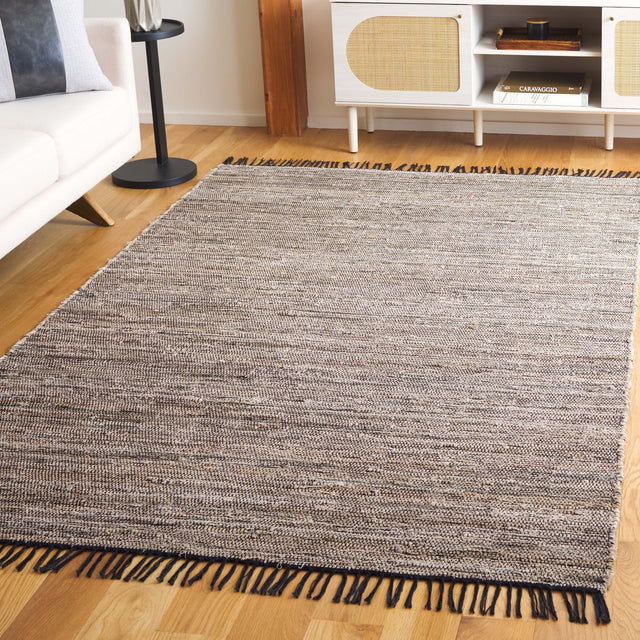 Safavieh Rag Rug Rar301B Beige/Black Rug.