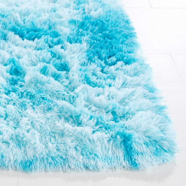 Safavieh Rainbow Shag Rbo100J Aqua Rug.