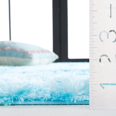 Safavieh Rainbow Shag Rbo100J Aqua Rug.