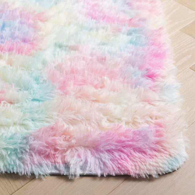 Safavieh Rainbow Shag Rbo100R Rainbow Rug.