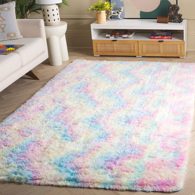 Safavieh Rainbow Shag Rbo100R Rainbow Rug.