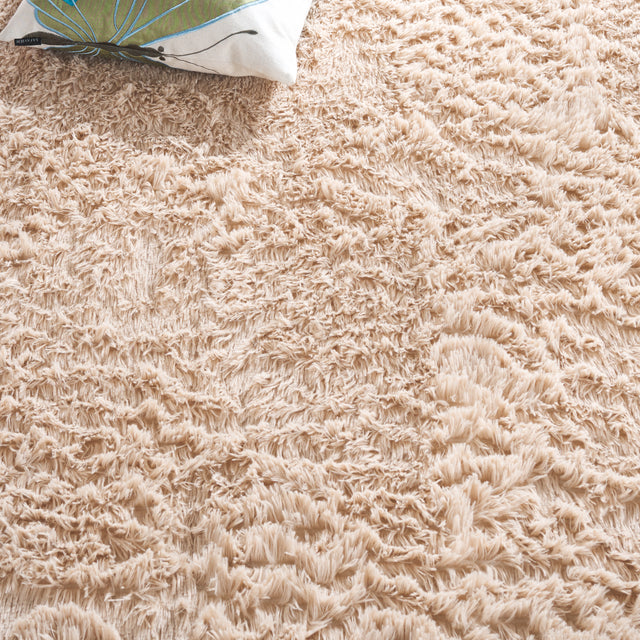 Safavieh Rainbow Shag Rbo101B Beige Rug.