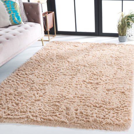 Safavieh Rainbow Shag Rbo101B Beige Rug.