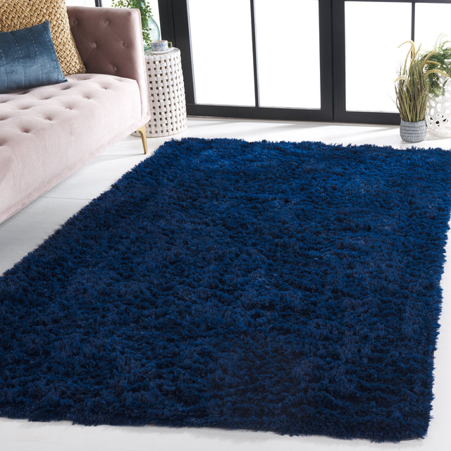 Safavieh Rainbow Shag Rbo101N Navy Rug.