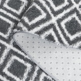 Safavieh Rainbow Shag Rbo102H Charcoal/White Rug.