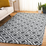 Safavieh Rainbow Shag Rbo102H Charcoal/White Rug.