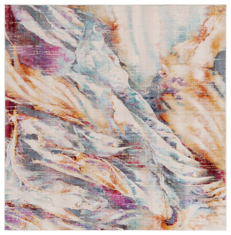 Safavieh Rainbow Rbw652M Blue/Gold Rug.