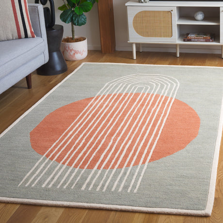 Safavieh Rodeo Drive Rd376F Grey/Rust Rug.