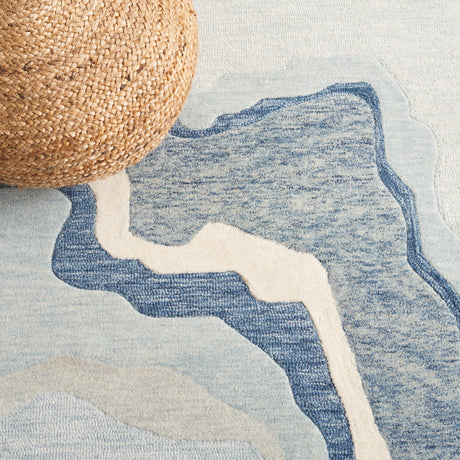 Safavieh Rodeo Rd406N Ivory/Navy Rug.
