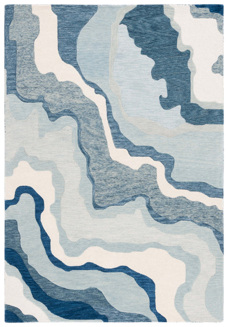 Safavieh Rodeo Rd406N Ivory/Navy Rug.