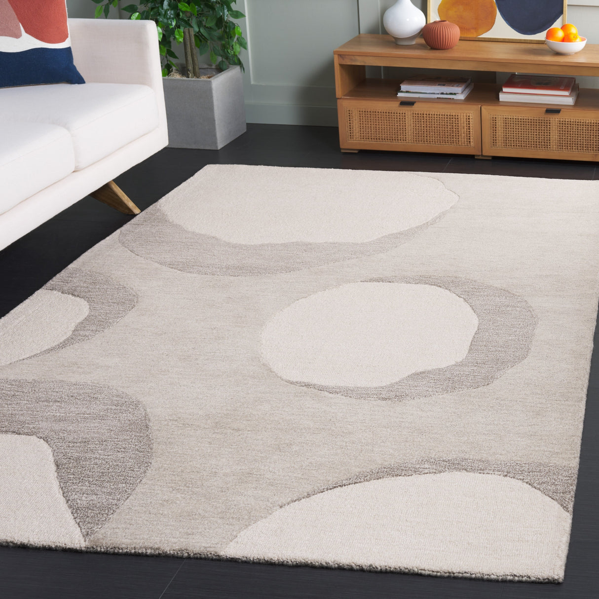 Safavieh Rodeo Rd409F Ivory/Grey Rug.