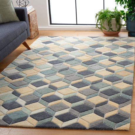 Safavieh Rodeo Drive Rd452B Beige/Grey Rug.