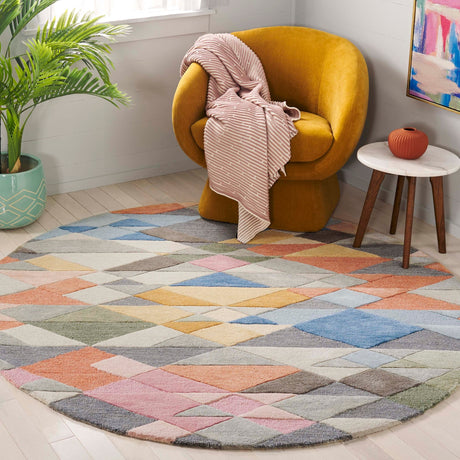 Safavieh Rodeo Drive Rd454F Grey/Blush Rug.