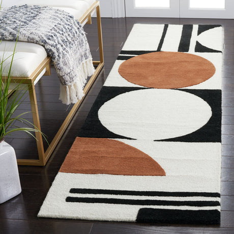 Safavieh Rodeo Drive Rd856A Ivory/Black Rug.