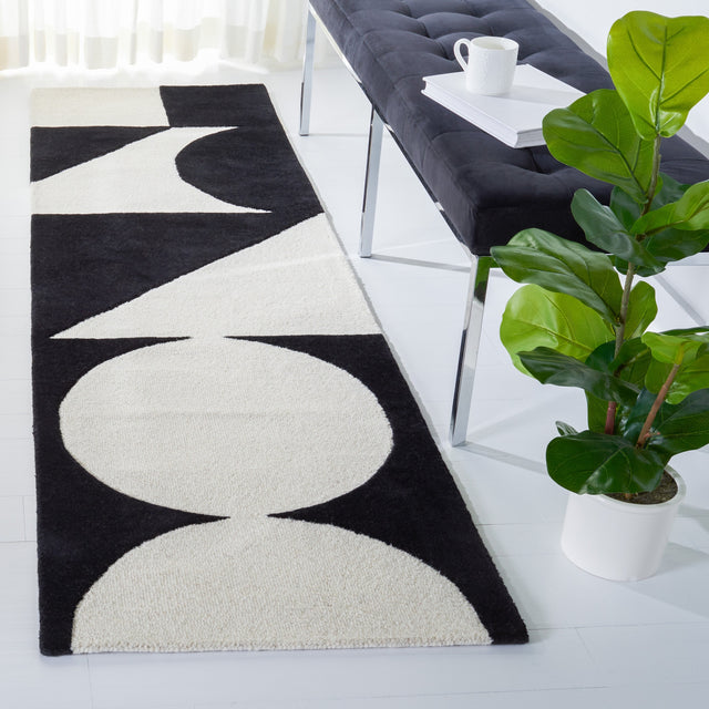 Safavieh Rodeo Drive Rd857A Ivory/Black Rug.