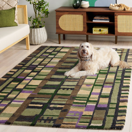 Safavieh Rodeo Drive Rd976Y Green/Purple Rug.