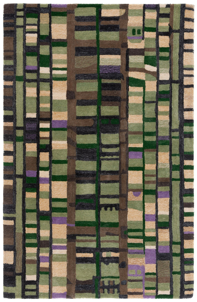 Safavieh Rodeo Drive Rd976Y Green/Purple Rug.
